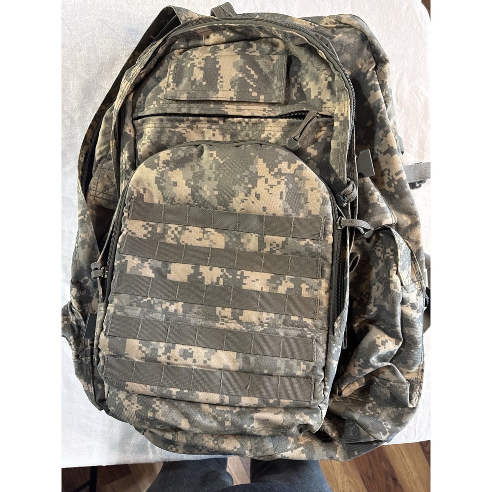 Bug Out Gear Tactical Backpack Canvas Hiking Hunting/‎ Camouflage/X Large